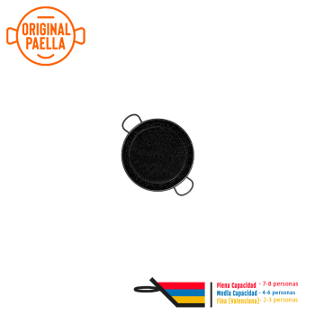 38 cm Enamel Paella Pan for 8 people Enamelled Steel Paella Pan