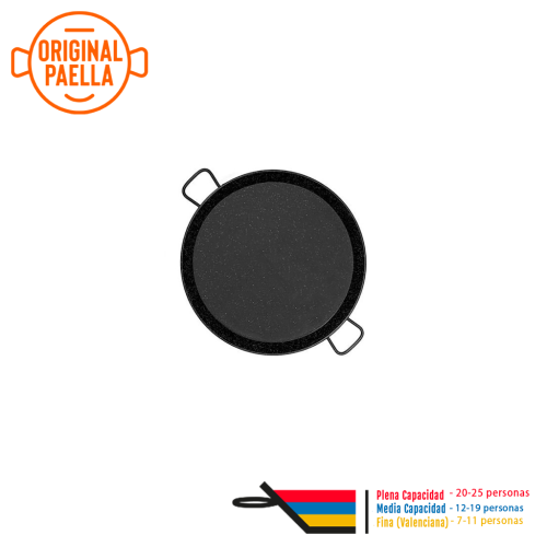 65 cm Enamel Paella Pan for 25 people Enamelled Steel Paella