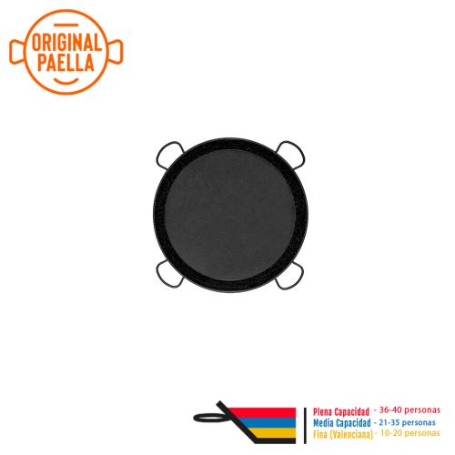 80 cm Enamel Paella Pan for 40 pax Enamelled Steel Paella Pan
