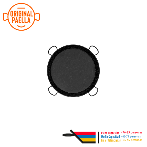 100 cm Enamel Paella Pan for 85 people Enamelled Steel