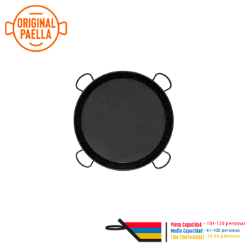 115 cm Enamel Paella Pan for 120 people Enameled Steel