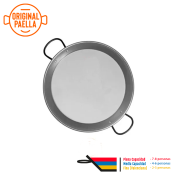 38 cm Carbon steel induction Paella Pan for 8 people