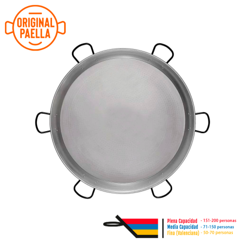 130 cm Carbon Steel Paella Pan for 200 people 130 cm polished pan