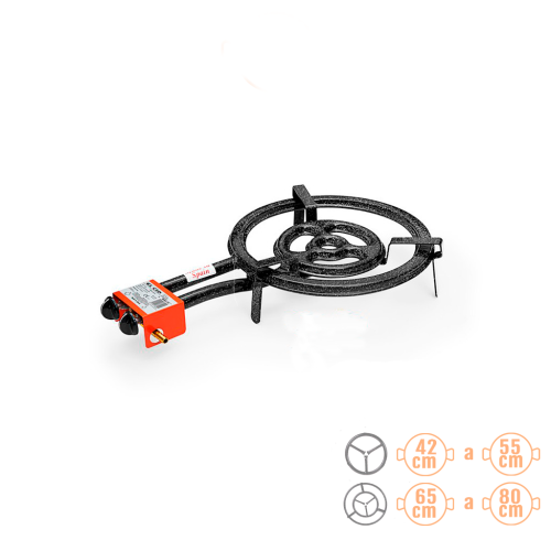 50 cm High Power Paella Burner of plain tube +gas