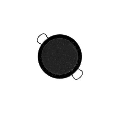 46 cm Enamel Paella Pan for 12 people Enamelled Steel Paella Pan