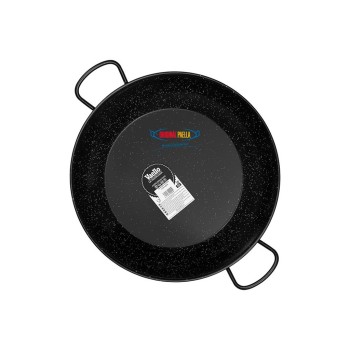 55 cm Enamelled Steel Deep Paella Pan for 28 people