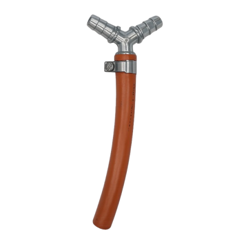 T-connector for gas bottles