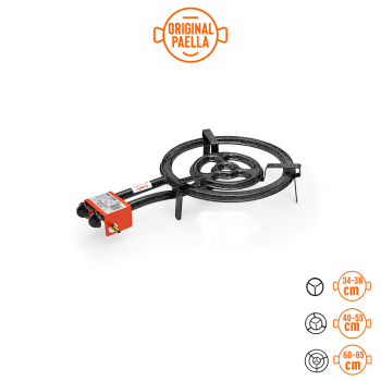 40 cm High Power Paella Burner of plain tube +gas