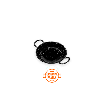 22 cm Enamel Paella Pan for 1 person Enamelled Steel Paella Pan
