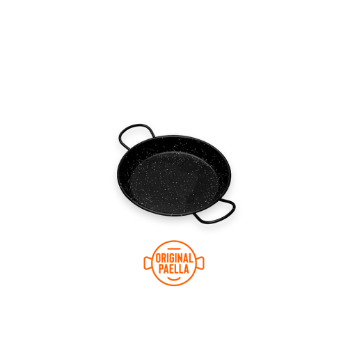 24 cm Enamel Paella Pan for 1 person Enamelled Steel Paella Pan