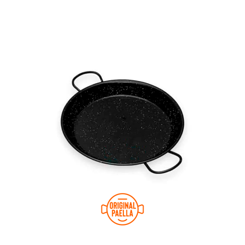 32 cm Enamel Paella Pan for 5 people Enamelled Steel Paella Pan