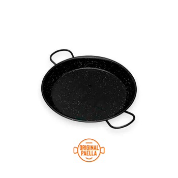 34 cm Enamel Paella Pan for 6 people Enamelled Steel Paella Pan