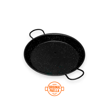 36 cm Enamel Paella Pan for 7 people Enamelled Steel Paella Pan