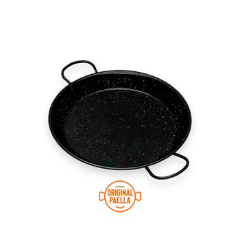 38 cm Enamel Paella Pan for 8 people Enamelled Steel Paella Pan
