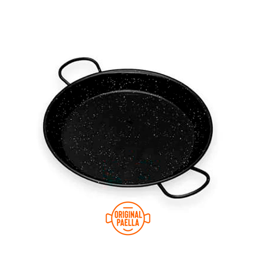 40 cm Enamel Paella Pan for 9 people Enamelled Steel Paella Pan
