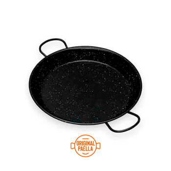 40 cm Enamel Paella Pan for 9 people Enamelled Steel Paella Pan