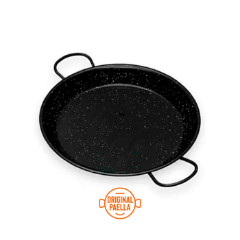 50 cm Enamel Paella Pan for 14 people Enamelled Steel Paella Pan