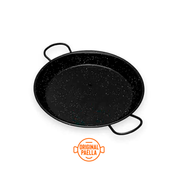 42 cm Enamel Paella Pan for 10 people Enamelled Steel Paella Pan