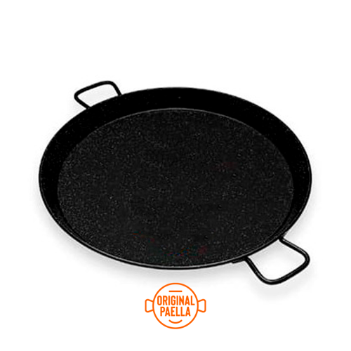 60 cm Enamel Paella Pan for 20 people Enamelled Steel
