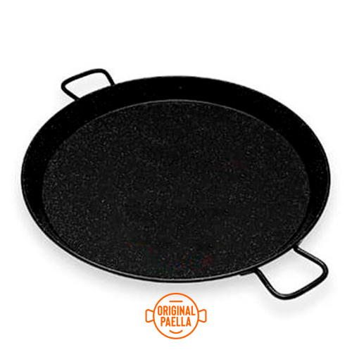 70 cm Enamel Paella Pan for 30 people Enamelled Steel