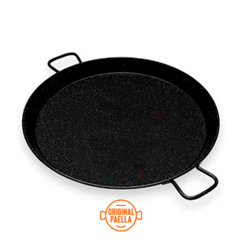 65 cm Enamel Paella Pan for 25 people Enamelled Steel Paella