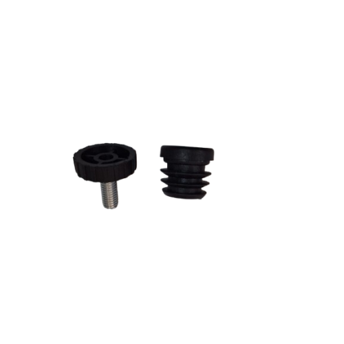 Disassembled round leveler
