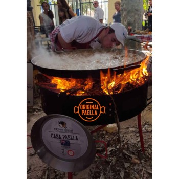 Barbecue, open fire enclosure and windshield paella burner