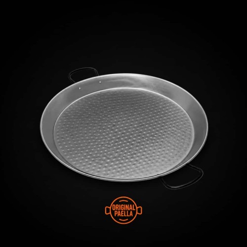 46 cm Carbon Steel Paella Pan for 12 people 46cm polish steel pan