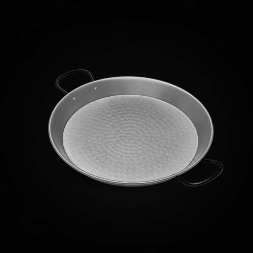 55 cm Carbon Steel Paella Pan for 16 people 55cm polish steel pan