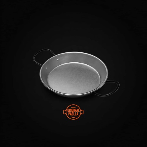 24 cm Carbon Steel Paella Pan for 1 person 24 cm polish steel pan