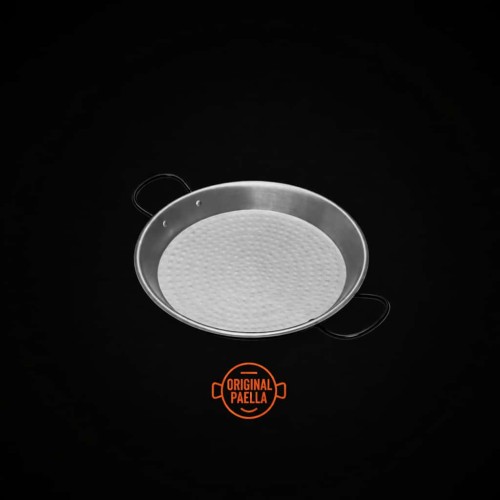 34 cm Carbon Steel Paella Pan for 6 people 34 cm polish steel pan