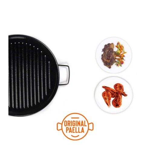 Enamelled steel Griddles ECO 46 cm for paella gas burner best buy