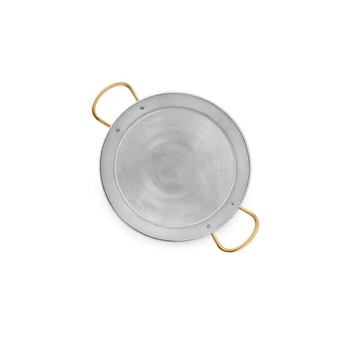 46 cm Stainless Steel Paella Pan for 12 people