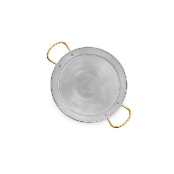 46 cm Stainless Steel Paella Pan for 12 people