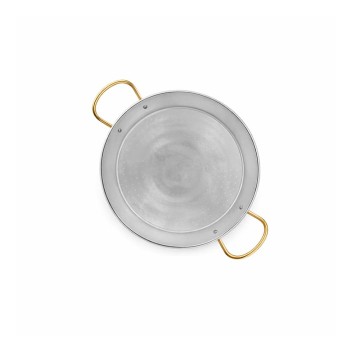 55 cm Stainless Steel Paella Pan for 16 people inox