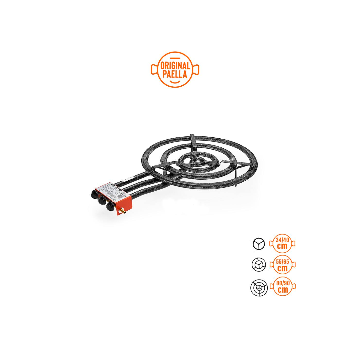 60 cm High Power Paella Burner of plain tube +gas