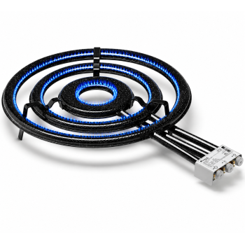 Flat tube gas burner T-700 for outdoor paella cooking