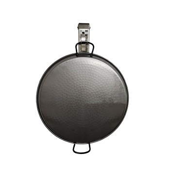 Foldable paella pan hanger