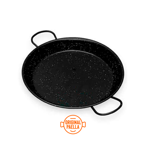 55 cm Enamel Paella Pan for 16 people Enamelled Steel