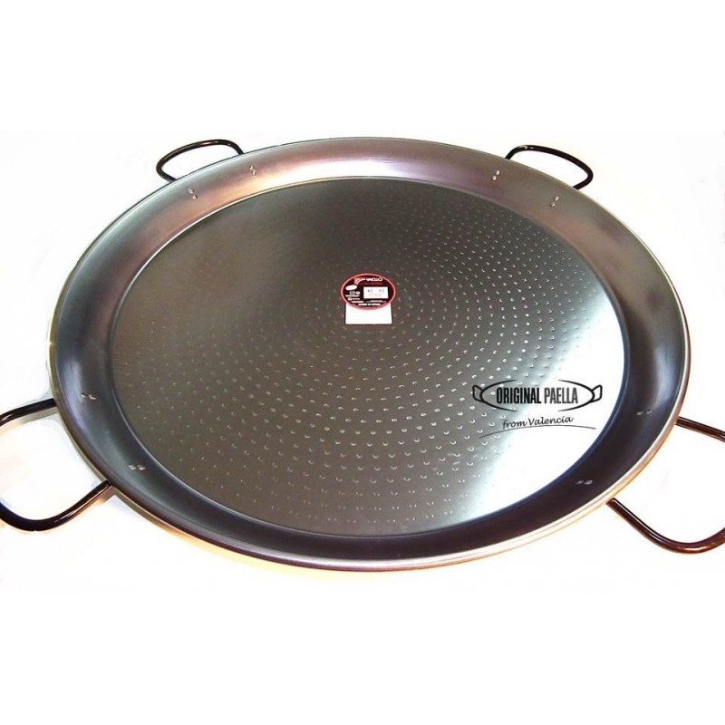 90 cm Carbon Steel Paella Pan for 50 people 90cm polish steel pan