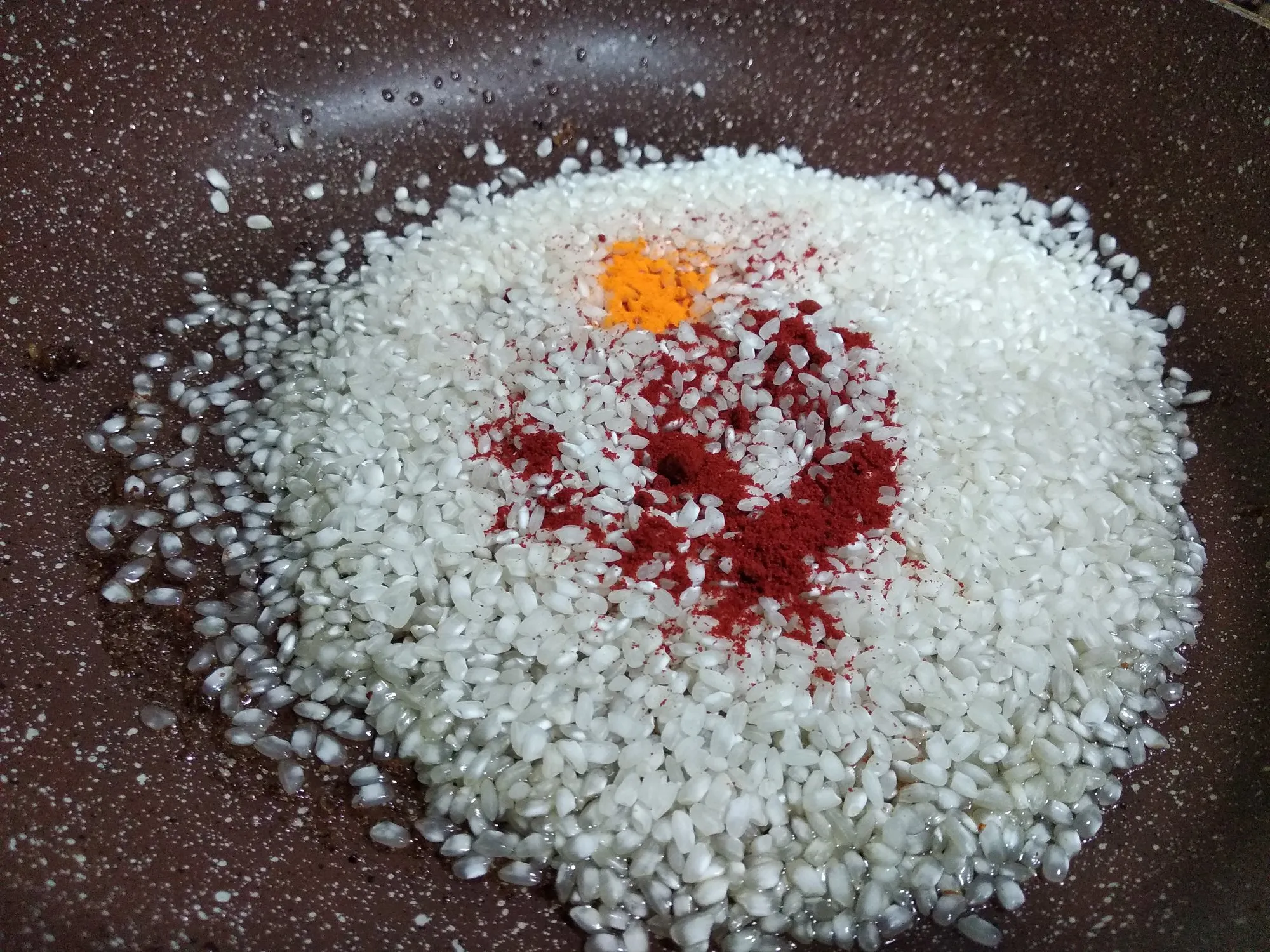 6.- Pearl the rice