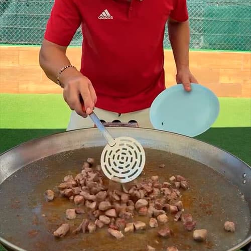 1.- Fry the noodles