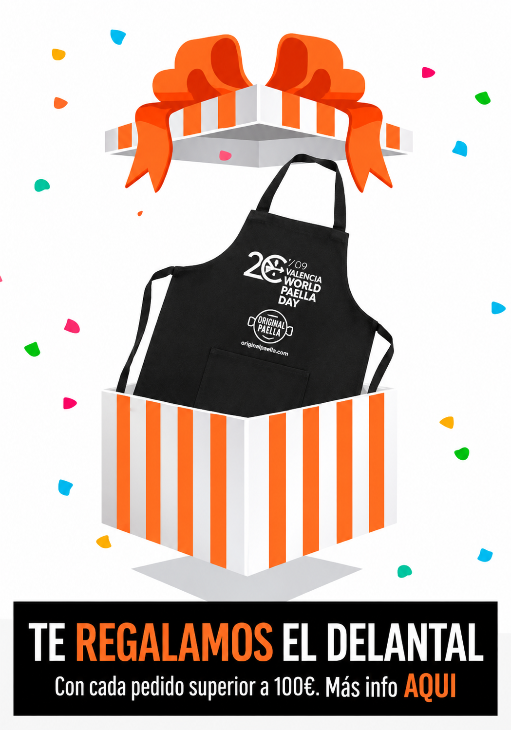 The original free paella apron