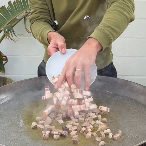 3.- Cut the vegetables