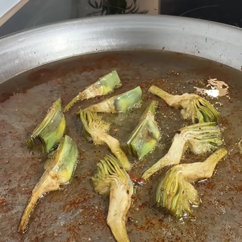 4.- Sauté the vegetables