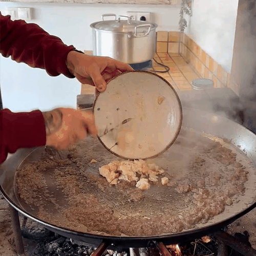 2.- Fry the squid