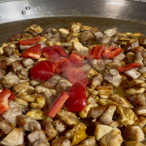 Add the bell pepper