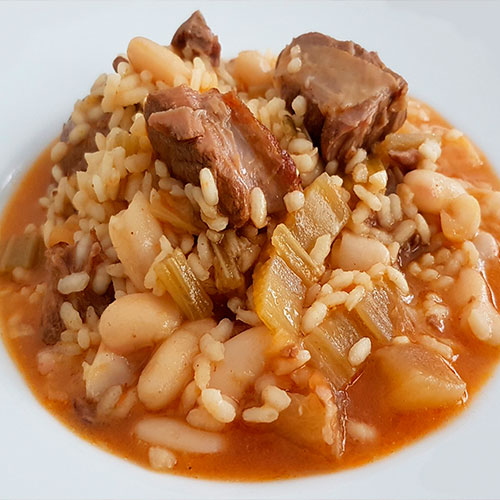 Recipe by @ximo_carrion: Creamy ossobuco rice in the fesols i naps style