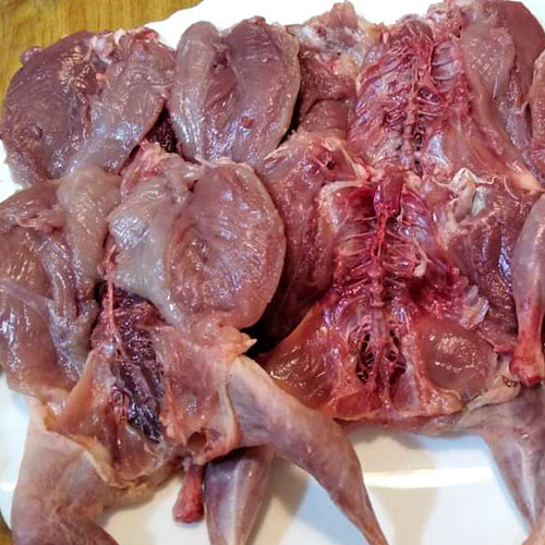 1.- Clean the quails