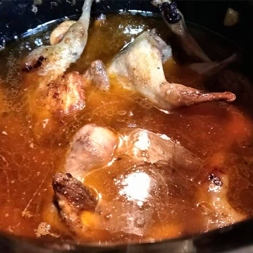 6.- Leave the necessary broth